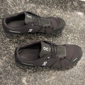 On Running Men's Black Mesh Athletic Shoes